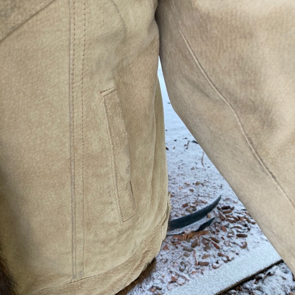 Wilson’s Maxima suede faux fur jacket medium - Picture 7 of 8